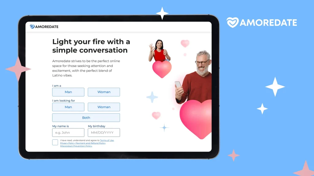 Explore Features on Amoredate Website